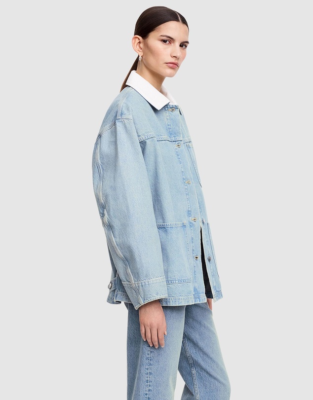 ARKET - Corduroy-Collar Denim Jacket