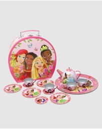Disney Princess by Pink Poppy - Disney Princess Forever Friends 14 Piece Tea Set in Carry Case