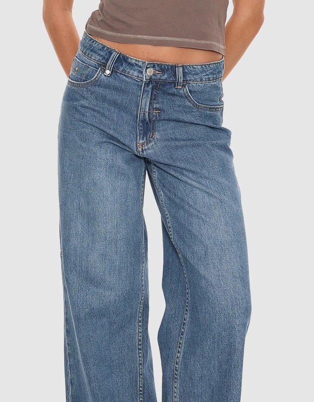 Thrills - Billie Low Rise Baggy Embro Jeans
