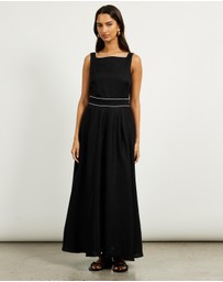 Minima Esenciales - Mabel Linen Maxi Dress