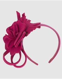 Max Alexander - Felt Magenta Flower Fascinator