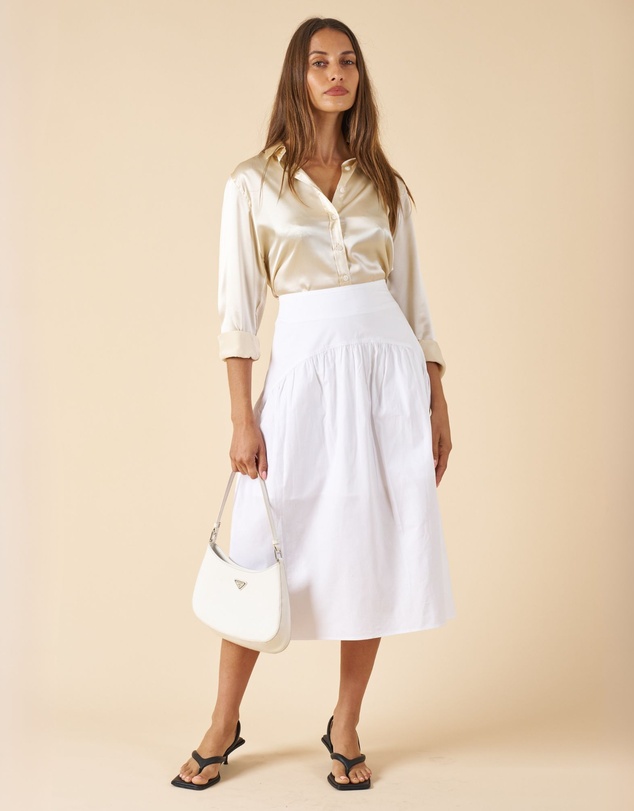 CAMIXA - Mare Cotton Midi Skirt