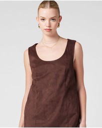 MVN - Faux Suede Mini Dress