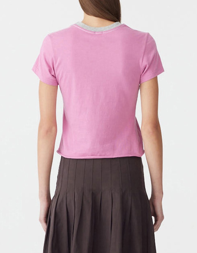 Bassike - Contrast Raw Edge Baby T-Shirt
