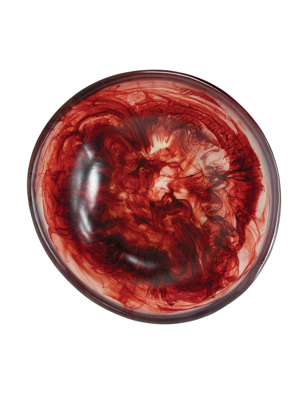 Urban Attitude - Urban Attitude RAQS Salad Bowl Height: 11.5cm, Width: 29.5cm, Length: 31cm - Berry Red