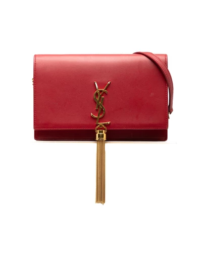 Pre-Loved by Azura Reborn - Pre-Loved Smooth Calfskin Monogram Kate Tassel Wallet on Chain