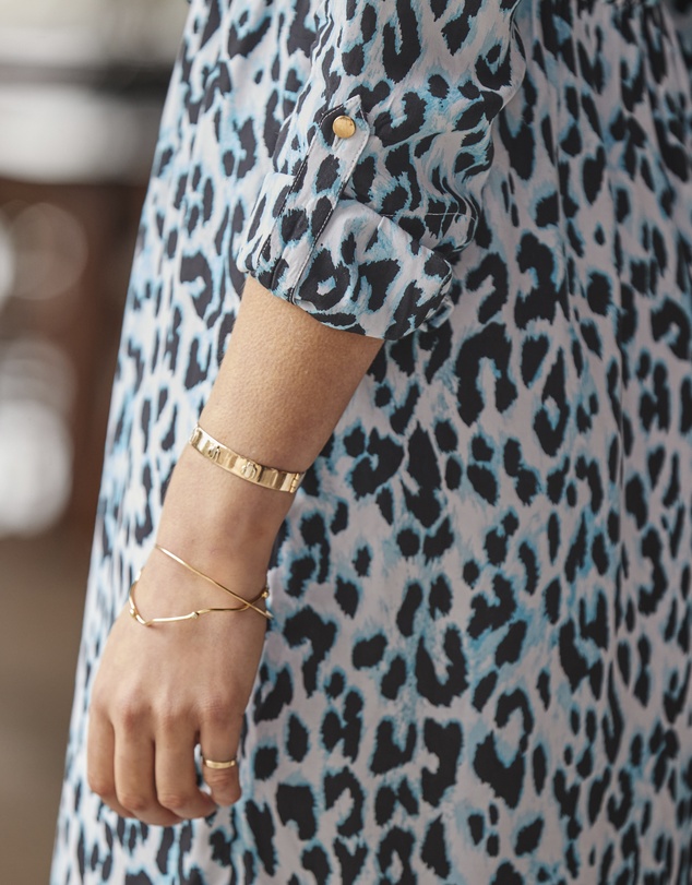 Sosandar - Animal Print Zip Front Dress