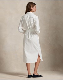 Polo Ralph Lauren - Belted Cotton Oxford Shirtdress - ICONIC EXCLUSIVE