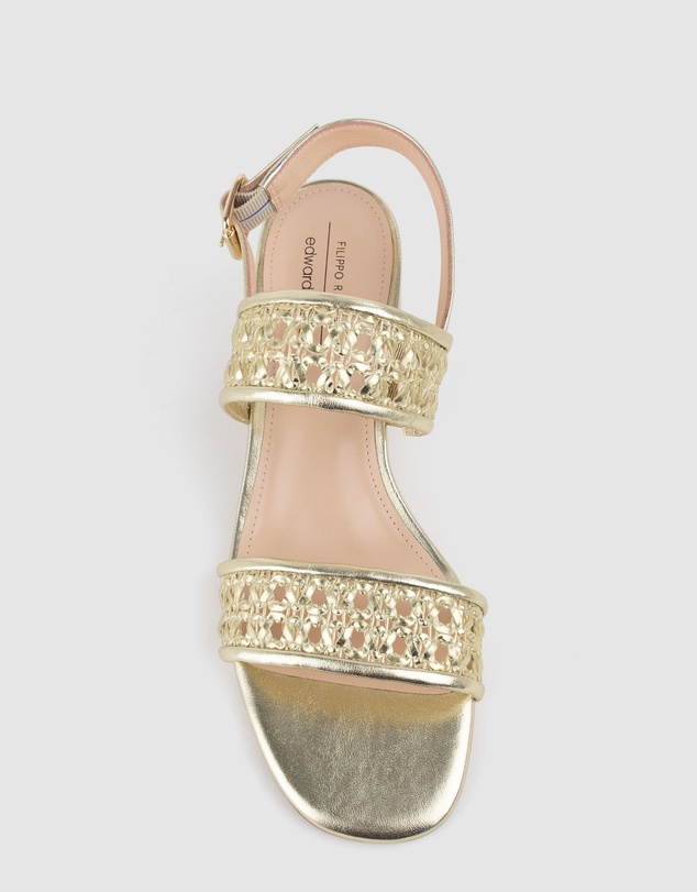 Edward Meller - SIMONE50 Two Strap Weave Sandal