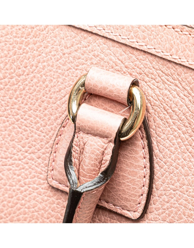 Pre-Loved by Azura Reborn - Pre-Loved gucci Textured Leather Top Handle Handbag with Shoulder Strap