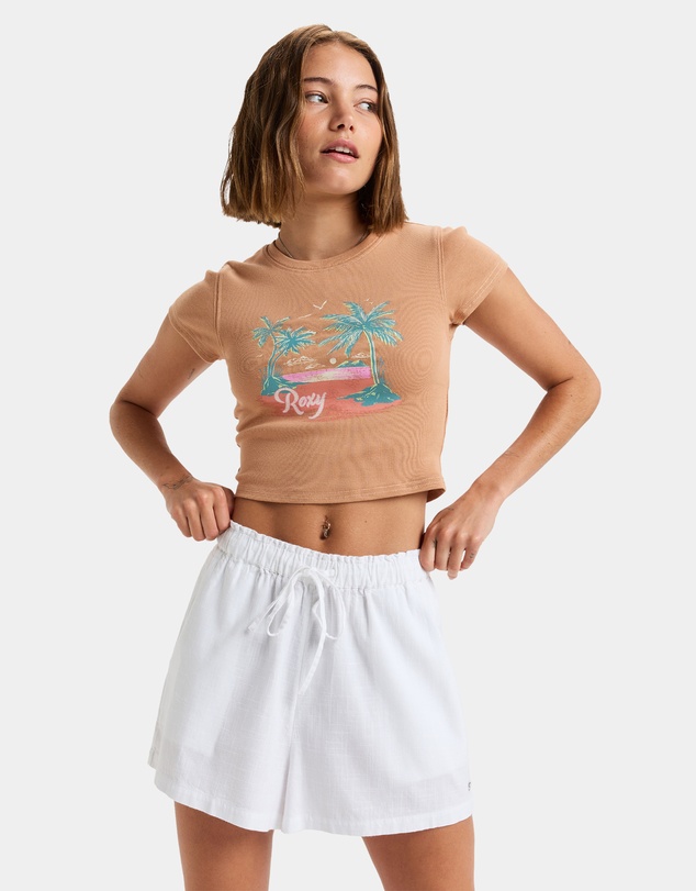 Roxy - Womens Place To Elastic Waist Shorts