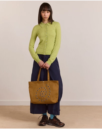 Damson Madder - Raine Swirly Eyelet Tote Bag