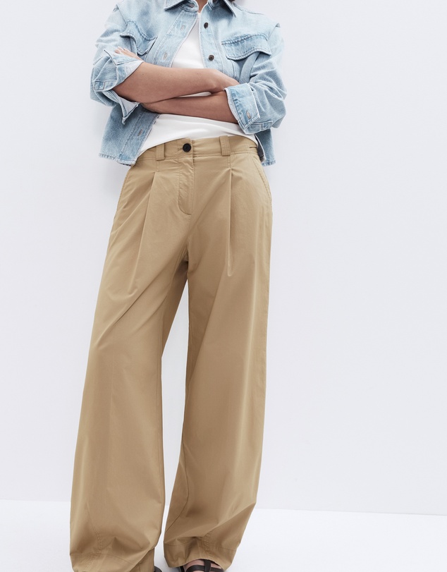 UNISON - Cotton Pleat Front Pant