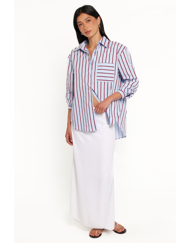 Petal & Pup - Adam Stripe Shirt - Blue Stripe