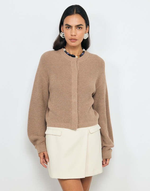 AERE - Tola Cotton Cashmere Cardigan