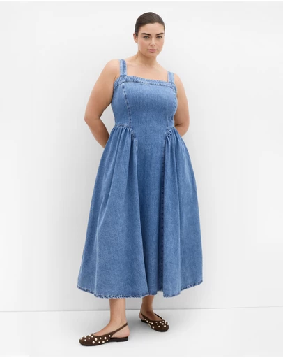 City Chic - Gia Denim Midi Dress