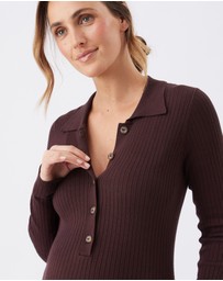 Ripe Maternity - Hollie Polo Knit Dress