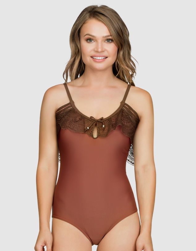 Parfait - Pure Underwired One Piece Swimsuit with Lace Ruffle