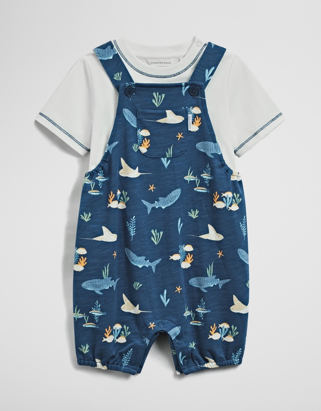 Country Road - Short Sleeve Overall Set