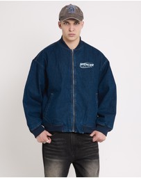 Spencer Project - Raven Denim Bomber Jacket