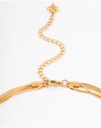 Lovisa - Gold Plated Max Width Snake Layered Necklace