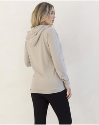 Angel Maternity - Maternity & Nursing Hoodie Breastfeeding Jumper-Pastel Green