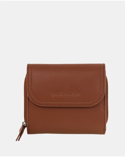 Pierre Cardin - Pierre Cardin Ladies Leather Tri-Fold Tab Wallet