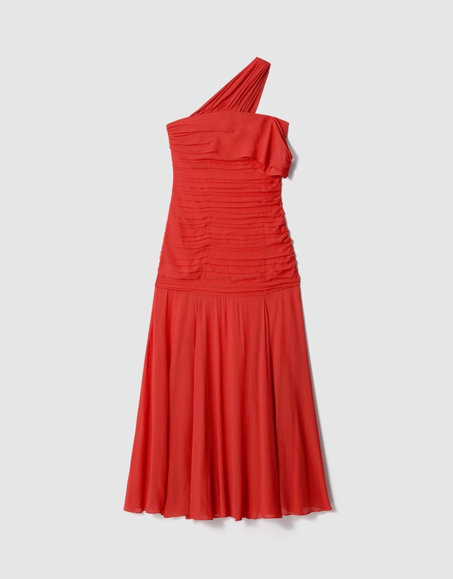 & Other Stories - One-Shoulder Chiffon Maxi Dress