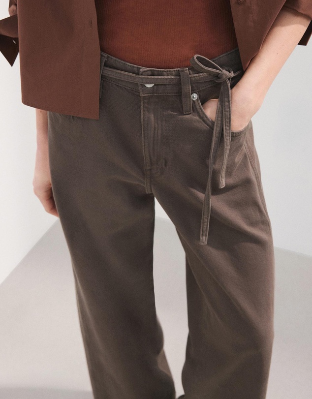 M.N.G - Wide-Leg Jeans With Drawstring