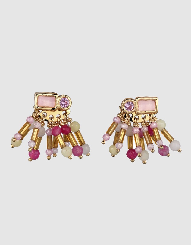 Haze & Glory - 2 in 1 Dazzle Stud Earrings - Gold