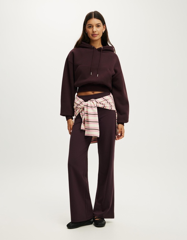 Cotton On Body Active - Plush Cropped Bubble Hoodie