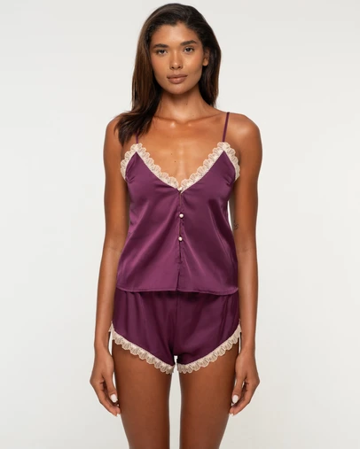 One Empire - Phoebe Purple Cami Short Set