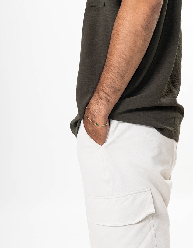 Kuzzoi - ICONIC EXCLUSIVE - Cloverleaf Bracelet in Gold-Plated 925 Sterling Silver