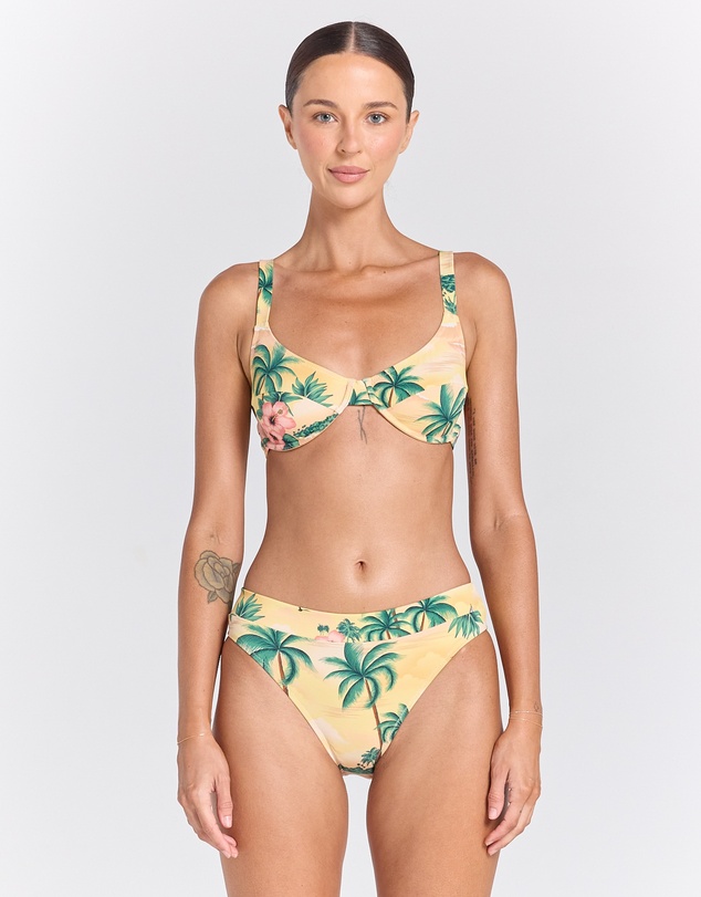 Poolside Paradiso - Islamorada Tropics Bikini Top - Sunrise