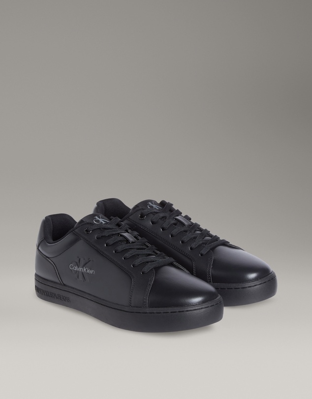 Calvin Klein - Classic Cupsole Mono Leather Sneakers