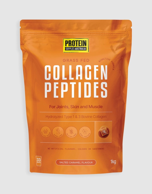 Protein Supplies Australia - Salted Caramel Collagen Peptides - 1kg