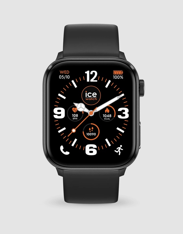 Ice-Watch - Ice smart 3.0 1.78 Amoled GPS Black Silicone Strap Watch
