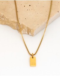 Winona - Afine Alphabet Necklace letter D