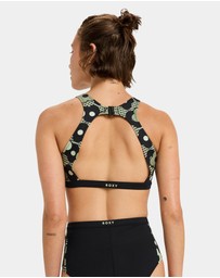 Roxy - Womens Pro Wave Crop Top Bikini Top