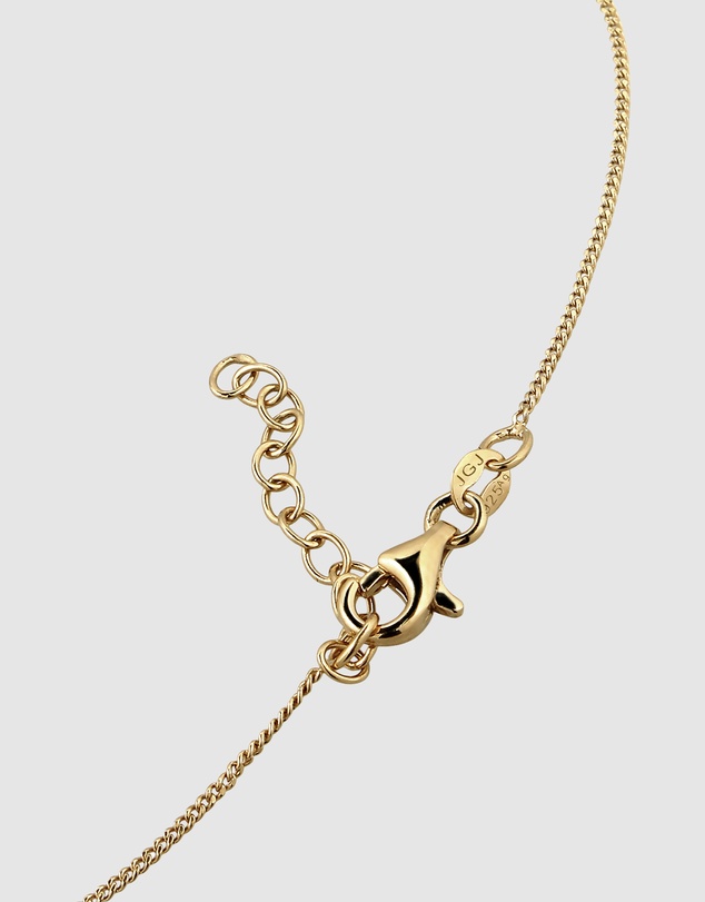 Elli Jewelry - Love Anklet in Gold-Plated 925 Sterling Silver