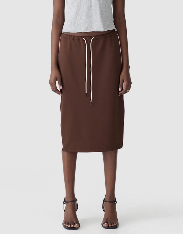 Bassike - Pique Stripe Detail Skirt
