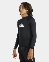 Quiksilver - Boys 4 to 16 Everyday Long Sleeve UPF 50 Rash Vest