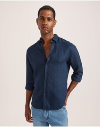 SABA - Anderson Long Sleeve Classic Linen Shirt