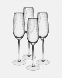 HOTTIE - Ollie 4-Piece Champagne Flute Set