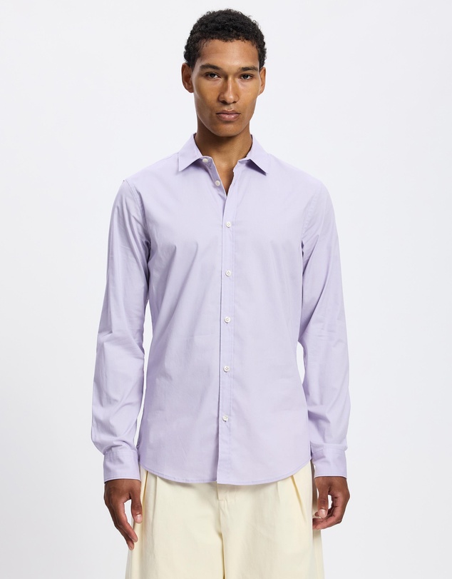 Scotch & Soda - Seasonal Core Solid Slim-Fit Poplin Shirt