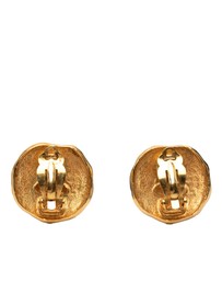 Pre-Loved by Azura Reborn - Pre-Loved Gold Plated Logo and Lion Clip On Earrings