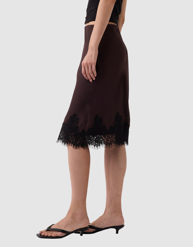 GAP - Maxi Lace Hem Slip Skirt