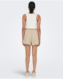 ONLY - Jakiri Printed Linen Shorts