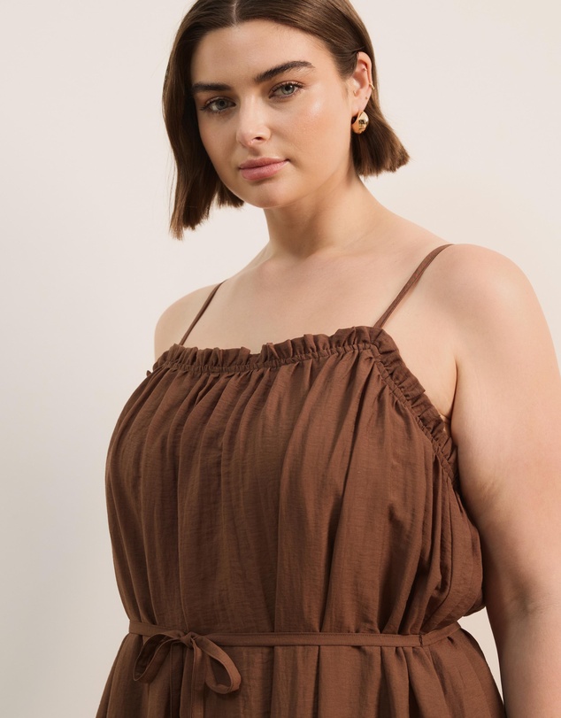 Atmos&Here Curvy - Brooks Linen Blend Maxi Dress