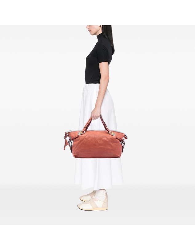 Pre-Loved by Azura Reborn - Pre-Loved Medium Leather Bamboo Bar Tote